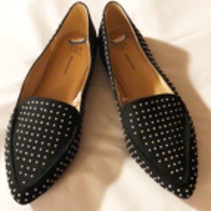 Shoes flats womens new sizes 6.5W, 7.5W or 8W memory foam black Time and Tru